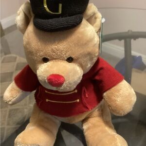 Plush Teddy Bear in Red Outfit